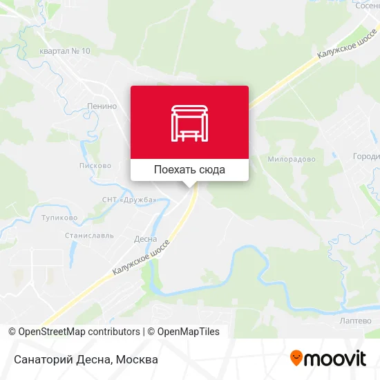 Карта Санаторий Десна