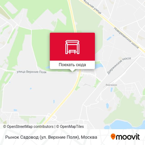Карта Рынок Садовод (ул. Верхние Поля)