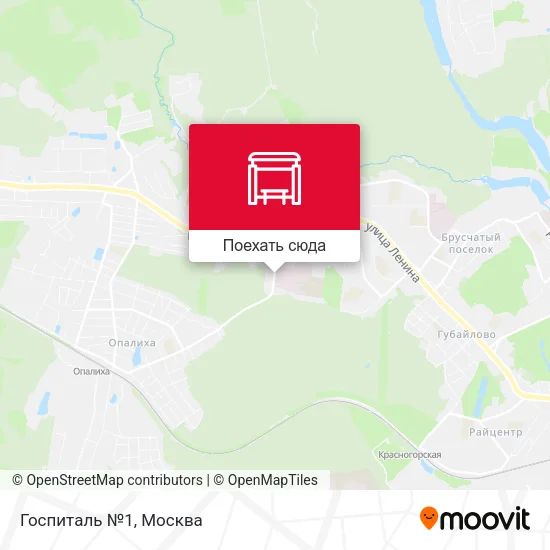 Карта Госпиталь №1