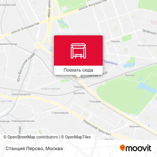 Карта Станция Перово
