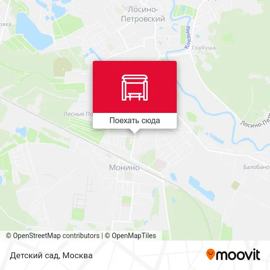 Карта Детский сад
