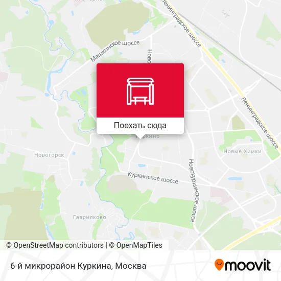 Карта 6-й микрорайон Куркина