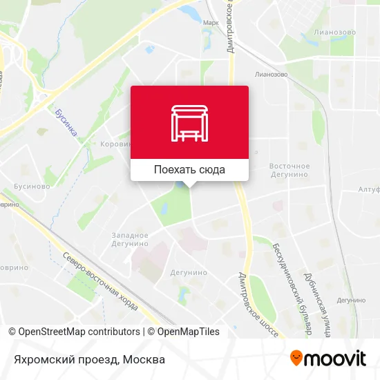 Карта Яхромский проезд