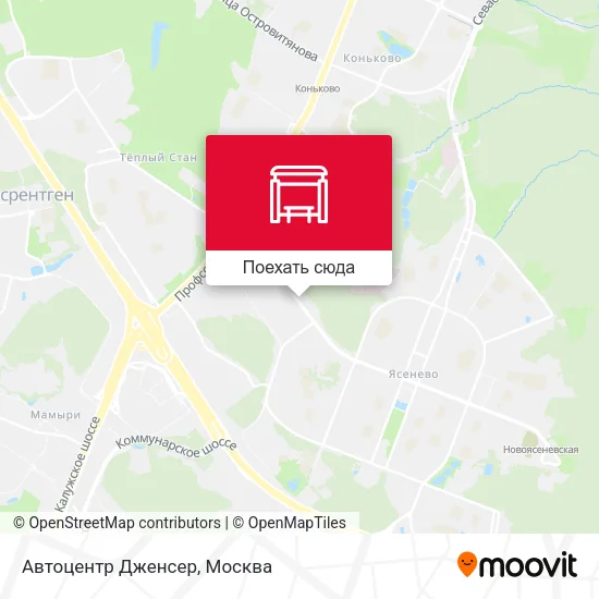 Карта Автоцентр Дженсер