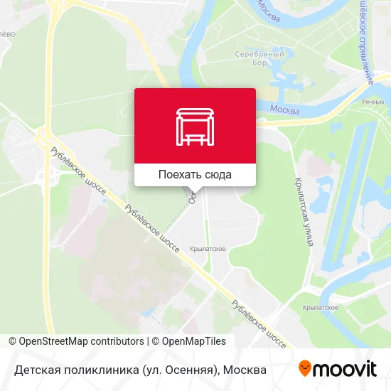 Карта Детская поликлиника (ул. Осенняя)