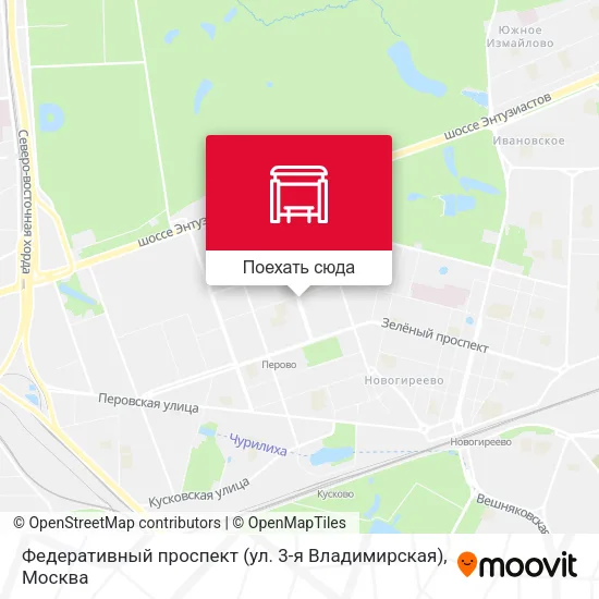 Карта Федеративный проспект (ул. 3-я Владимирская)