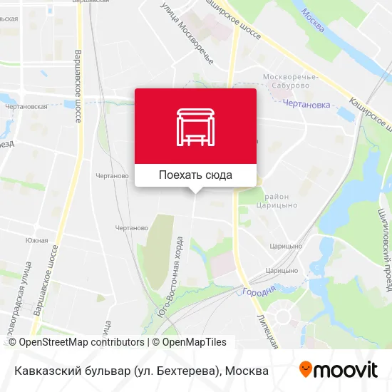 Карта Кавказский бульвар (ул. Бехтерева)