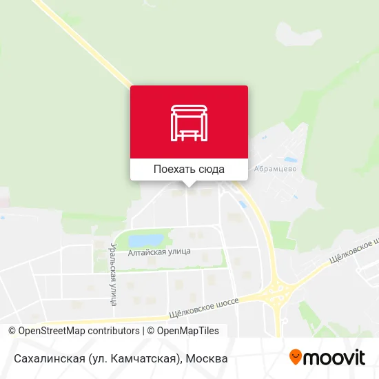 Карта Сахалинская (ул. Камчатская)