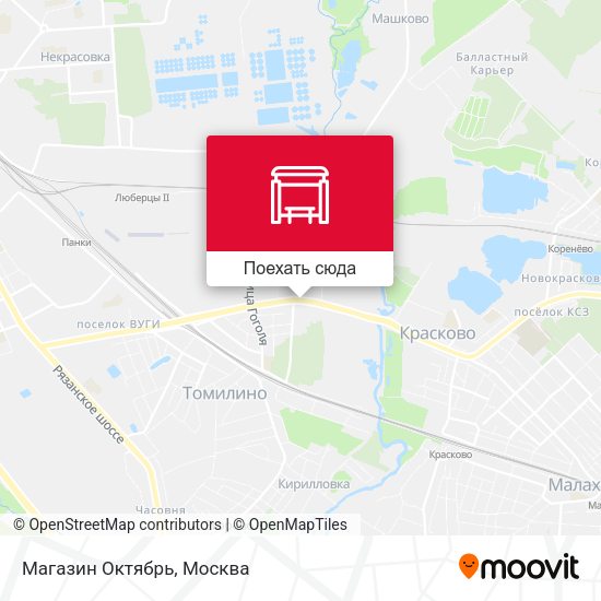 Карта Магазин Октябрь