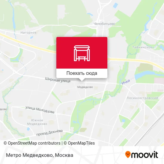 Карта Метро Медведково
