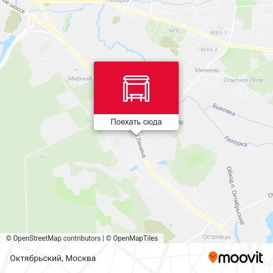 Карта Октябрьский