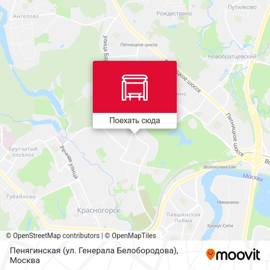 Карта Пенягинская (ул. Генерала Белобородова)