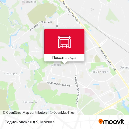 Карта Родионовская д.9