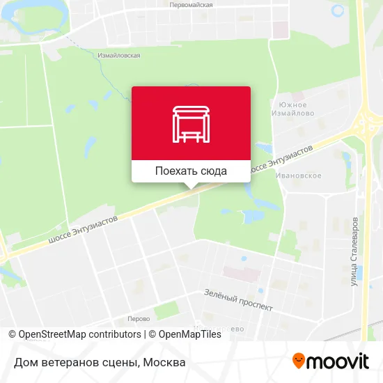 Карта Дом ветеранов сцены