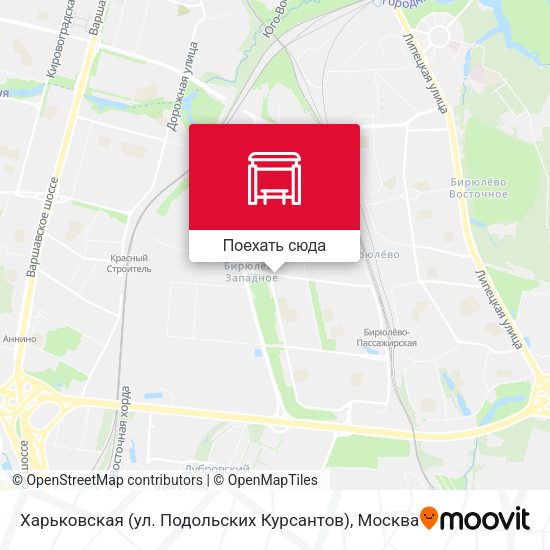 Карта Харьковская (ул. Подольских Курсантов)