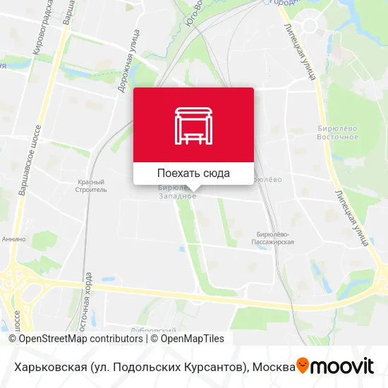 Карта Харьковская (ул. Подольских Курсантов)