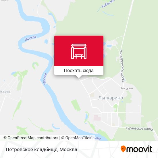 Карта Петровское кладбище