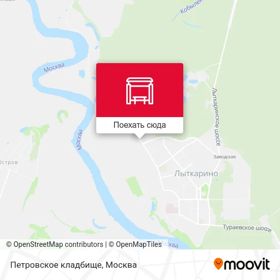 Карта Петровское кладбище