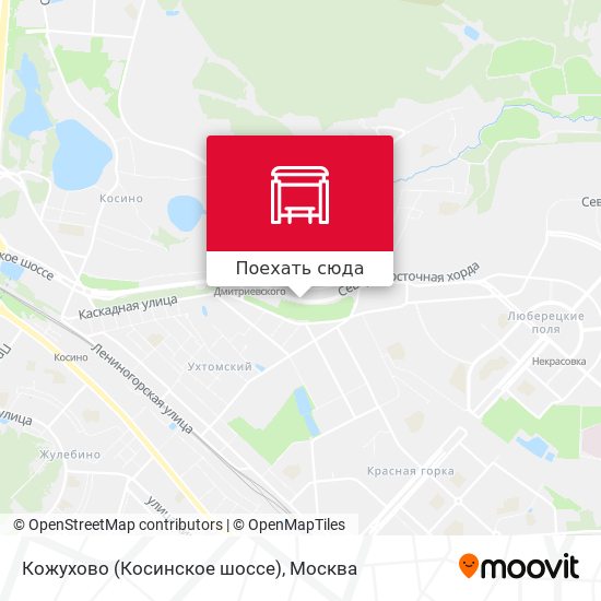 Карта Кожухово (Косинское шоссе)