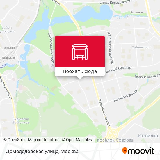 Карта Домодедовская улица