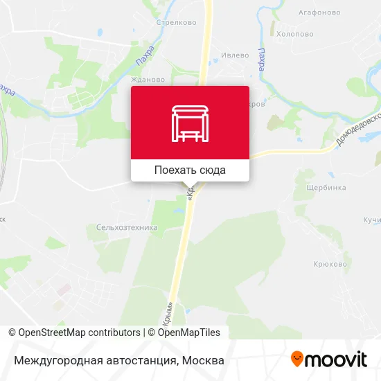 Карта Междугородная автостанция