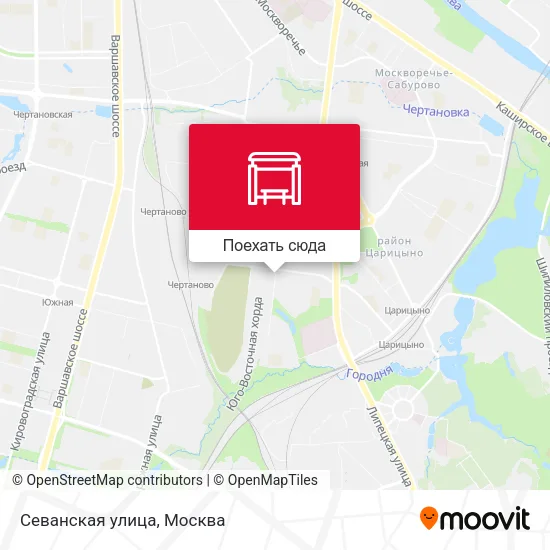 Карта Севанская улица
