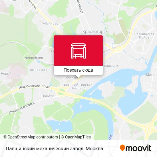 Карта Павшинский механический завод