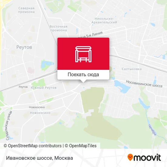 Карта Ивановское шоссе