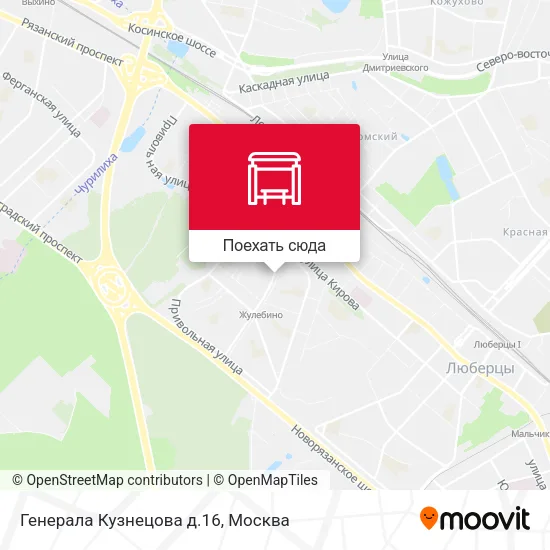 Карта Генерала Кузнецова д.16