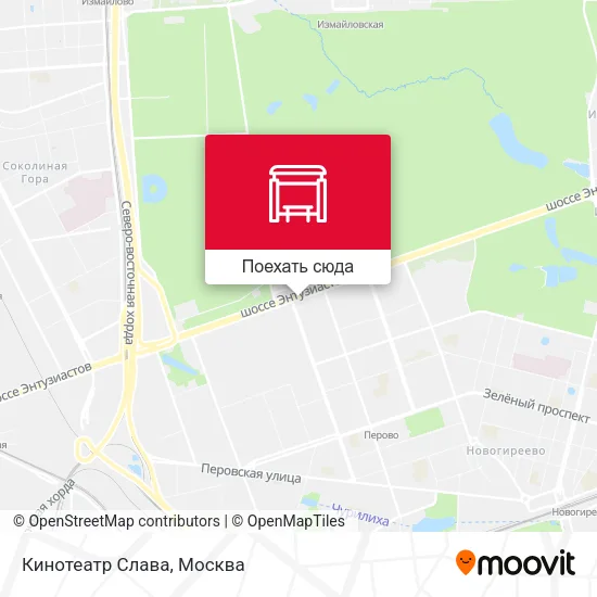 Карта Кинотеатр Слава