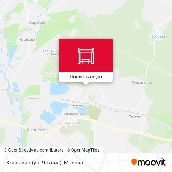 Карта Коренёво (ул. Чехова)