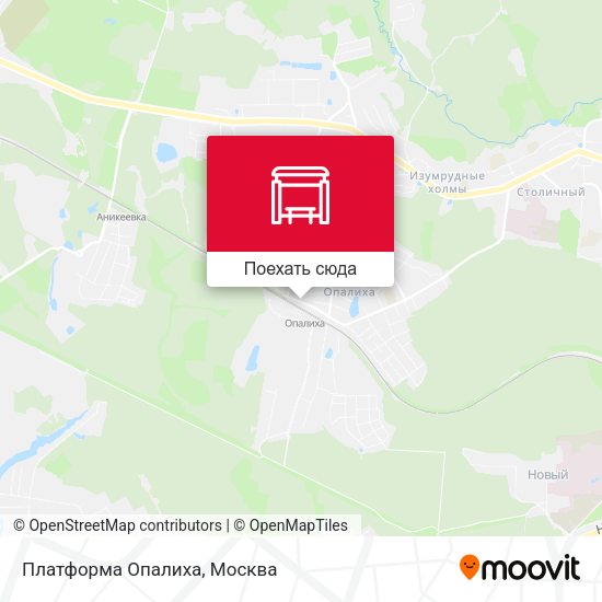 Карта Платформа Опалиха