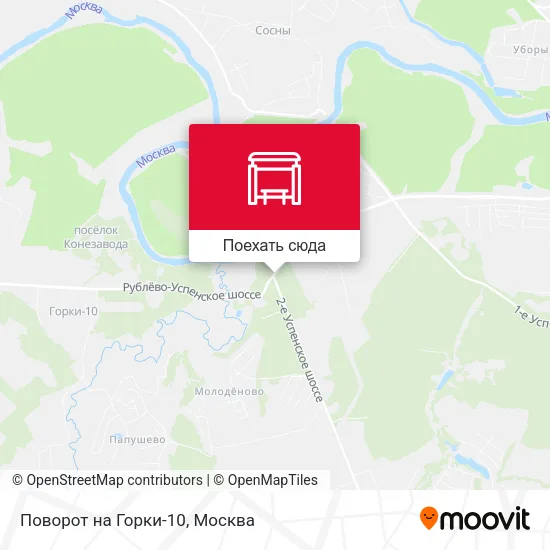 Карта Поворот на Горки-10