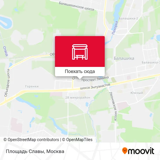 Карта Площадь Славы
