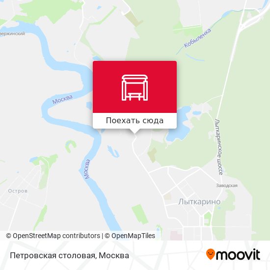 Карта Петровская столовая