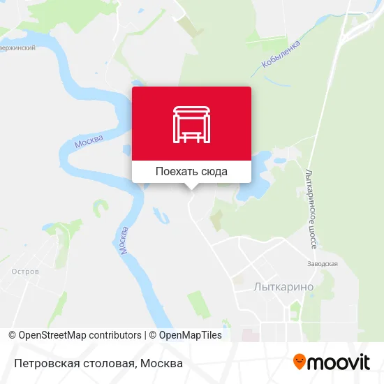 Карта Петровская столовая