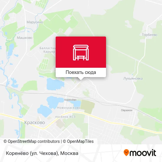 Карта Коренёво (ул. Чехова)