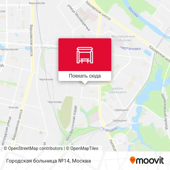 Карта Городская больница №14