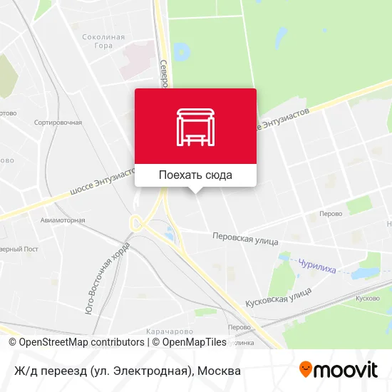 Карта Ж/д переезд (ул. Электродная)