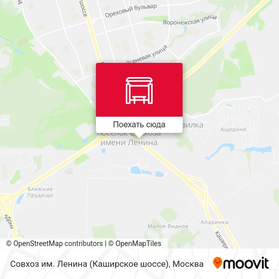 Карта Совхоз им. Ленина (Каширское шоссе)