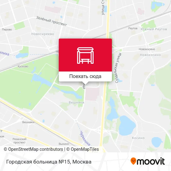 Карта Городская больница №15