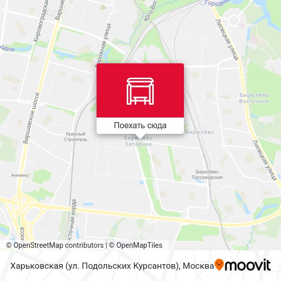 Карта Харьковская (ул. Подольских Курсантов)