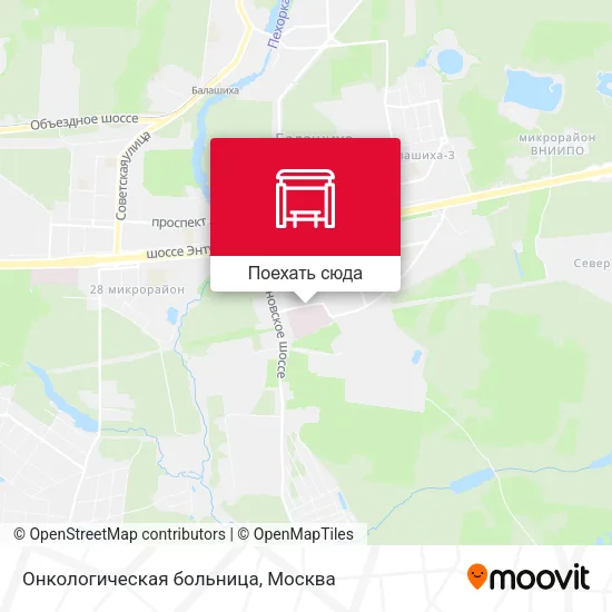 Карта Онкологическая больница