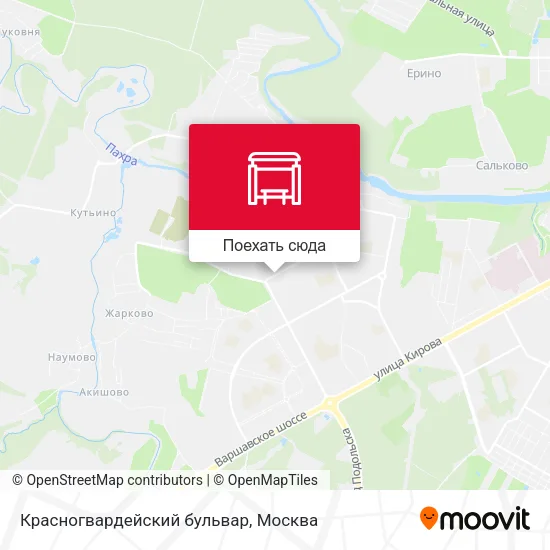 Карта Красногвардейский бульвар