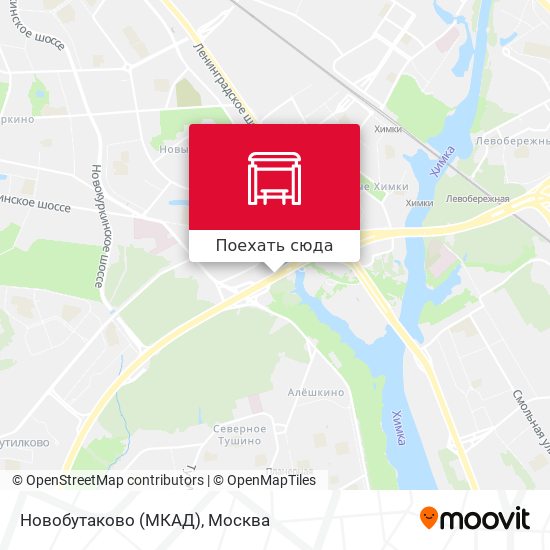 Карта Новобутаково (МКАД)