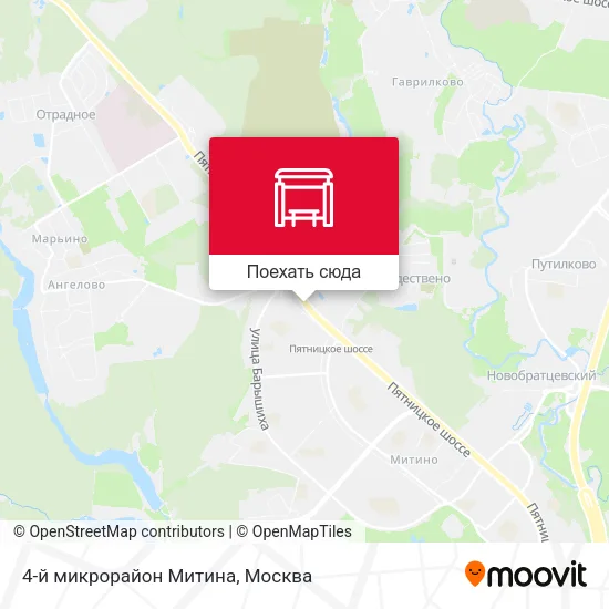 Карта 4-й микрорайон Митина