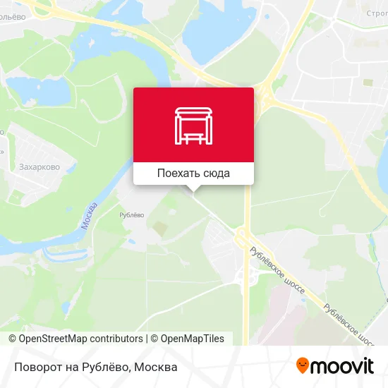 Карта Поворот на Рублёво