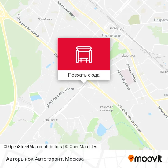Карта Авторынок Автогарант