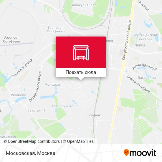 Карта Московская