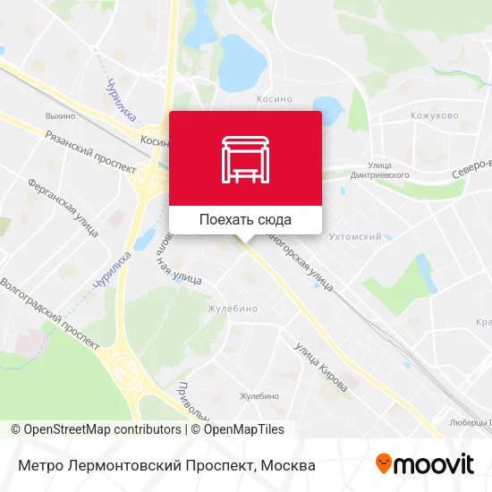 Карта Метро Лермонтовский Проспект
